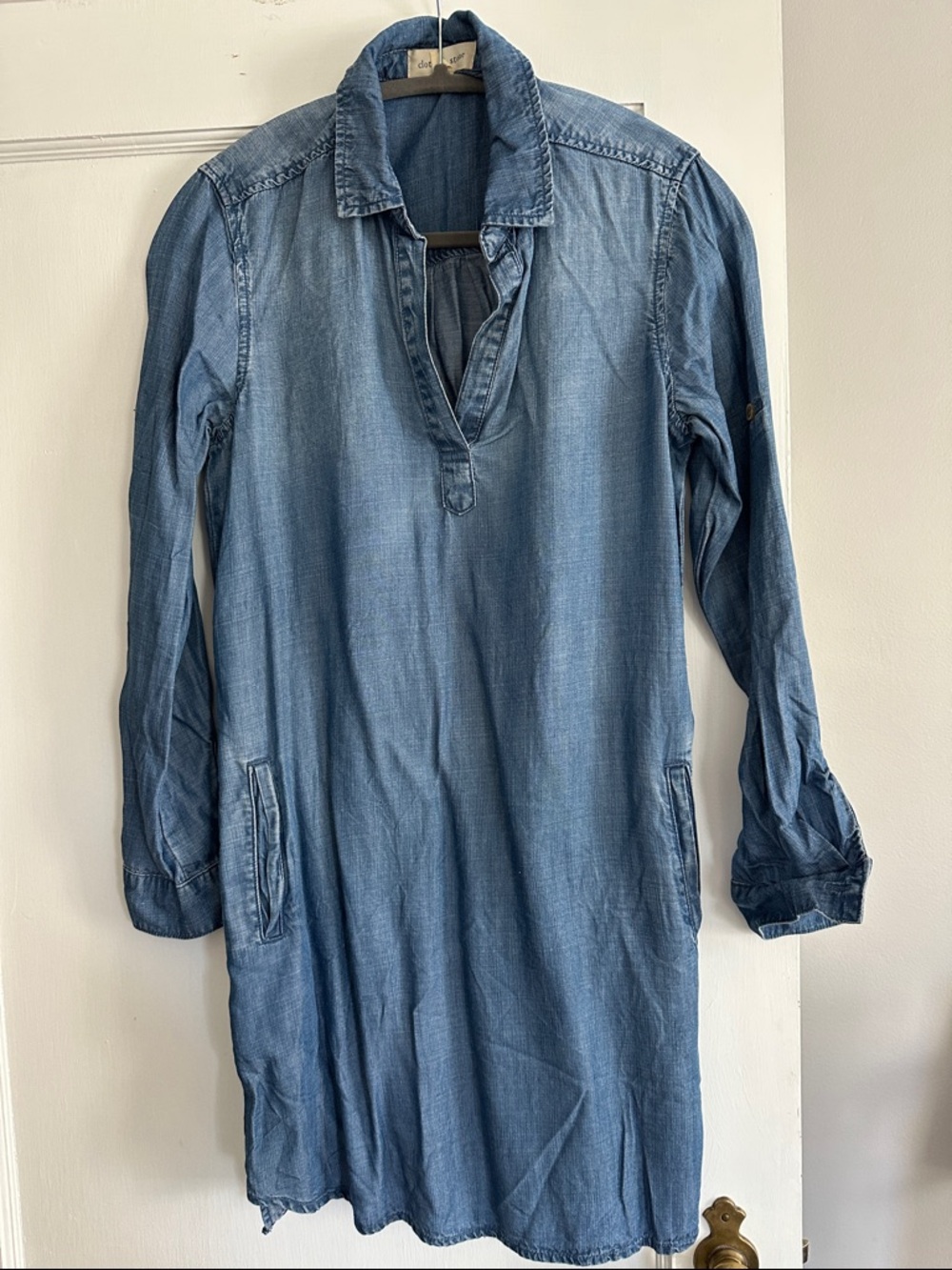 cloth & stone Blue Denim Shirt Jacket